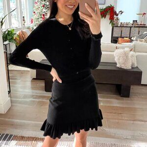 Sezane Black Mini Dress